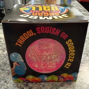 Jumbo Sugar Glitter Ball - Colorful Fun squishy